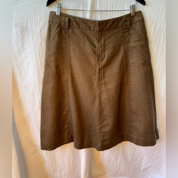 Eddie Bauer skirt, size 12, 100% Linen - Picture 1 of 6